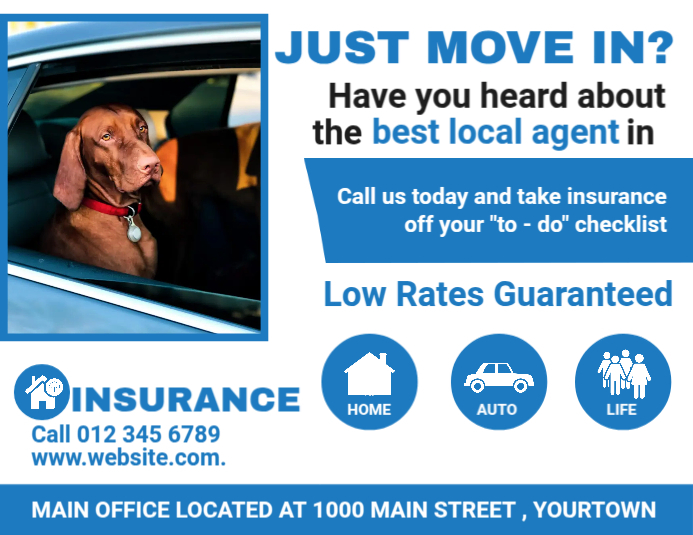 Insurance Promotion Flyers Template | PosterMyWall