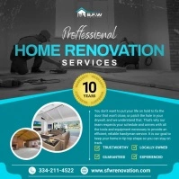 Home renovation Instagram square video Vierkant (1:1) template