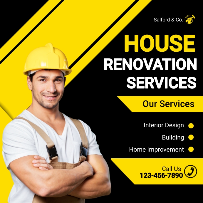 Home renovation services template | PosterMyWall