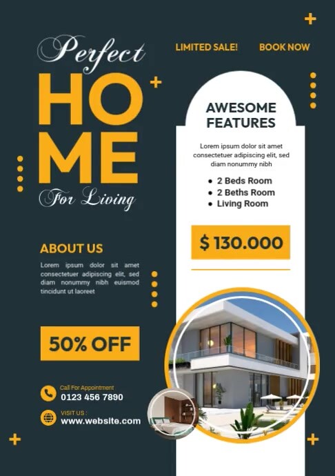 Home Rent Flyer Template | PosterMyWall