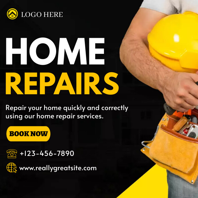 Home Repair Service Template PosterMyWall