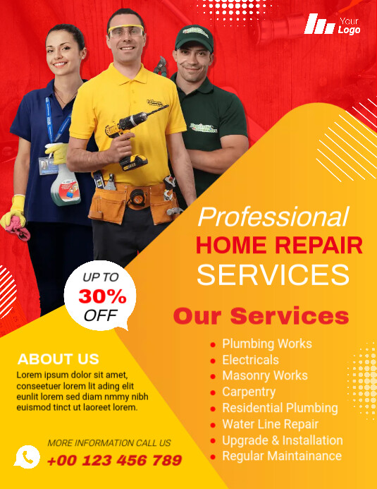 home repair services Template PosterMyWall