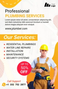 home repair services Tablod Tabloid template