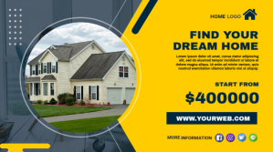 Home sale โพสต์บน Twitter template
