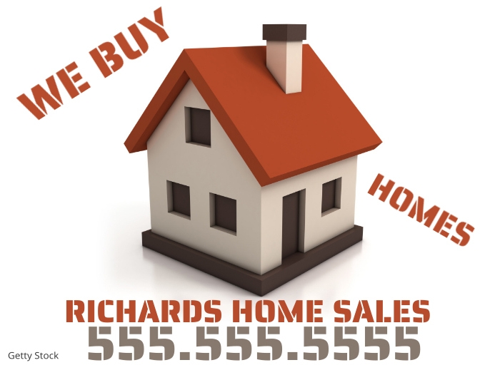 Home Sale Signage Ad Sinal de jardim template