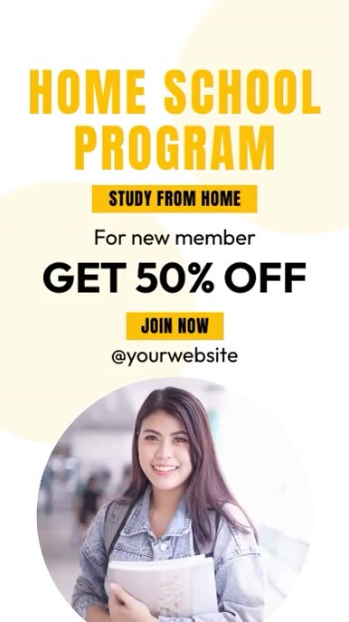 Home School Program Template | PosterMyWall