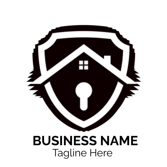 Home Security Logo Security system logo Mod Template | PosterMyWall