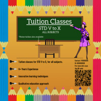 Home tuition learning teaching video template | PosterMyWall