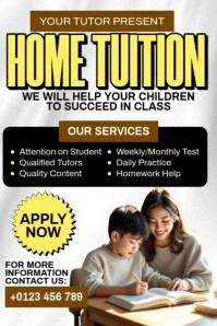Home Tuition Affiche template
