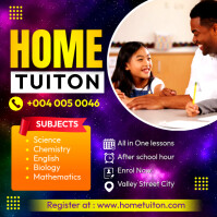Home Tuition Services Posters Template | PosterMyWall
