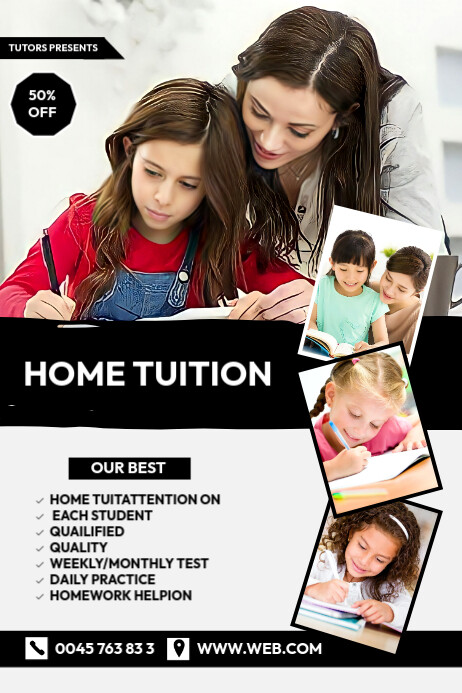 Copy of Home tuition poster | PosterMyWall