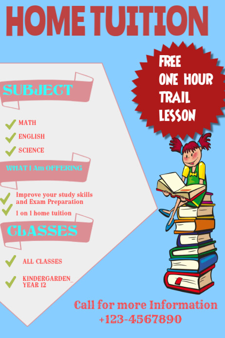 TUITION FOR KIDS POSTER Template PosterMyWall 55% OFF TUITION FOR KIDS POSTER Template PosterMyWall 55% OFF
