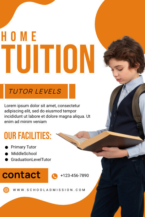 Home tuition poster Template | PosterMyWall