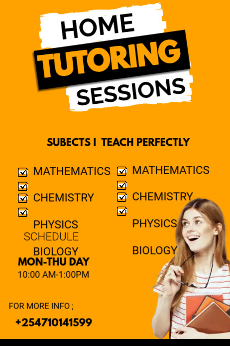 Home tuition poster Template | PosterMyWall