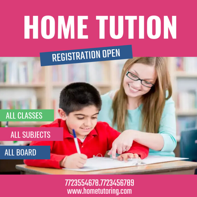 Home tuition poster Template | PosterMyWall