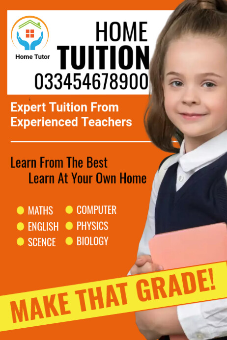 Home tuition poster Template | PosterMyWall