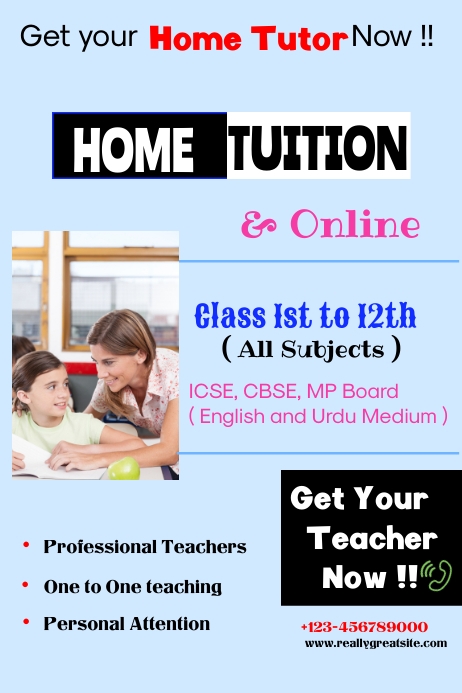 Home tuition poster templete Template | PosterMyWall
