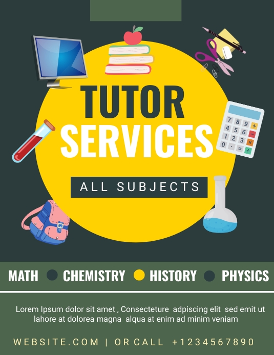 Copy of Home tuition poster templete | PosterMyWall