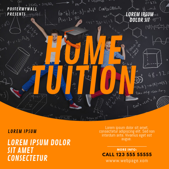 Home tuition teaching instagram post Template | PosterMyWall