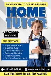 Home Tutor Ads Poster template