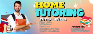 Home Tutoring Flyer Facebook Cover Photo template