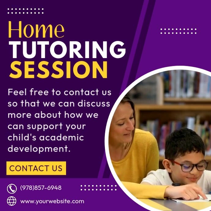 Plantilla de Home Tutoring Session | PosterMyWall