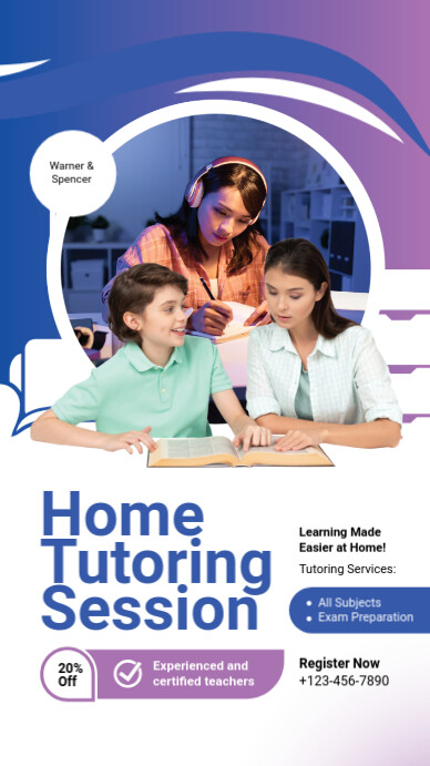 Tutoring Session Example Home Tutoring Session Instagram Story Template | PosterMyWall