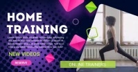 home workout Facebook Shared Image template