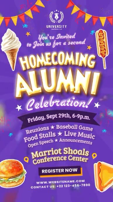 Copy of Homecoming Alumni Celebration Story Template | PosterMyWall