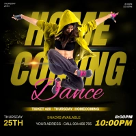 Homecoming dance poster template