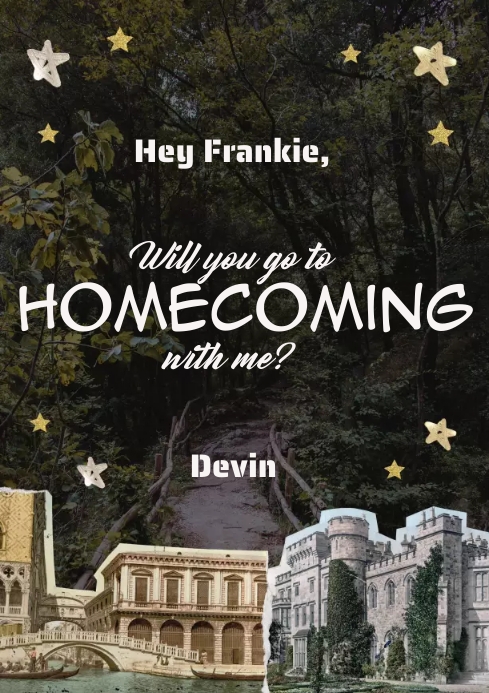 HOMECOMING A4 template
