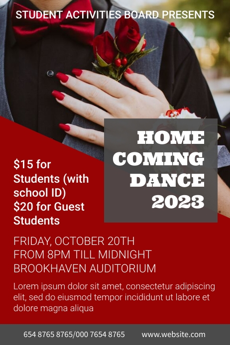Homecoming Program Sample Homecoming Template | PosterMyWall
