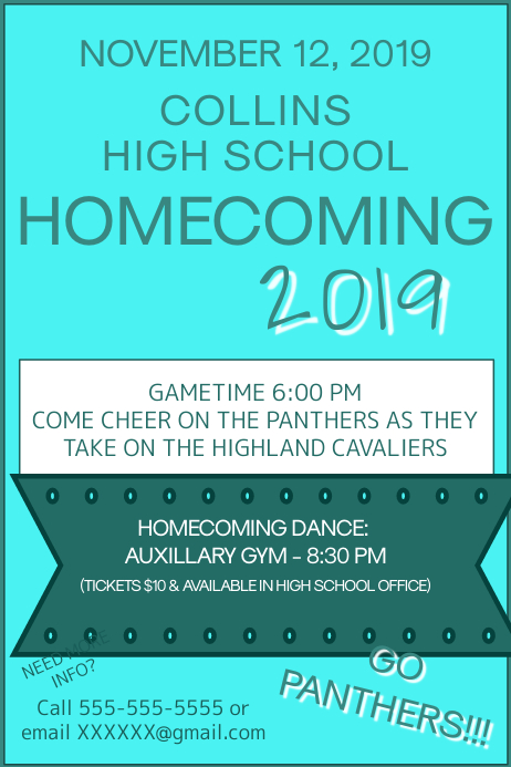 Homecoming Template Postermywall
