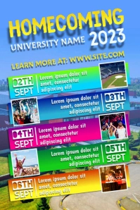Homecoming Events Poster Template