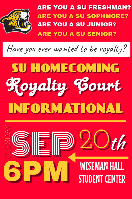 Homecoming Flyer Template Postermywall