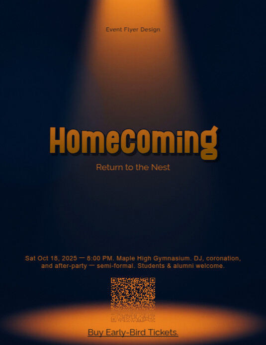 Plantilla de Homecoming Spirit — Freestyle Freeform Athletic Poster ...