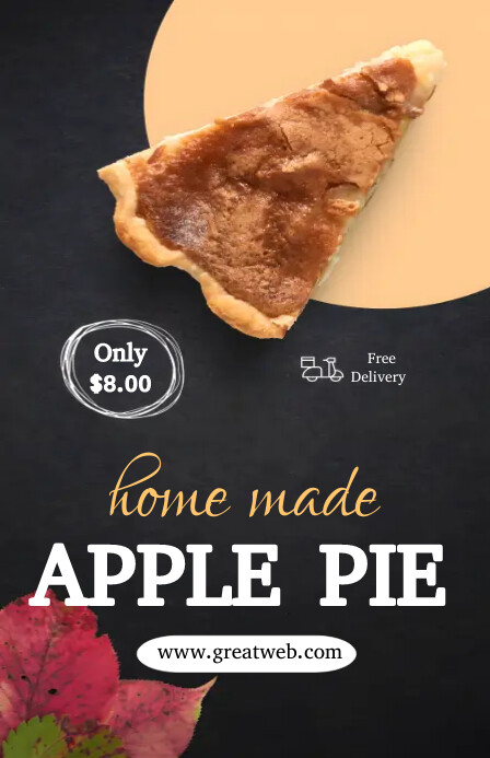 Homemade Apple Pie Flyer แทบลอยด์ template