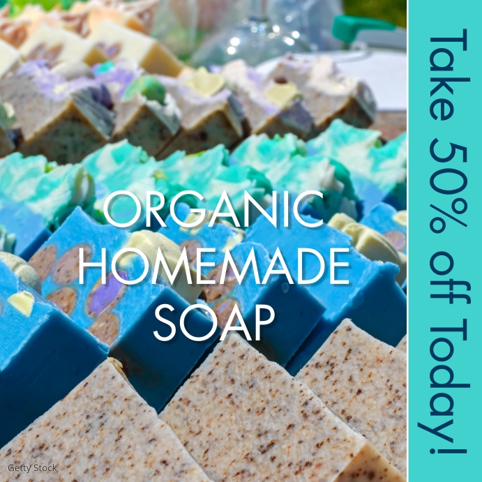Copy of Homemade Soap Sale Ad PosterMyWall
