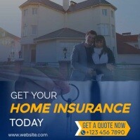 Red Home Insurance Red Home Insurance Instagram Post Template | PosterMyWall