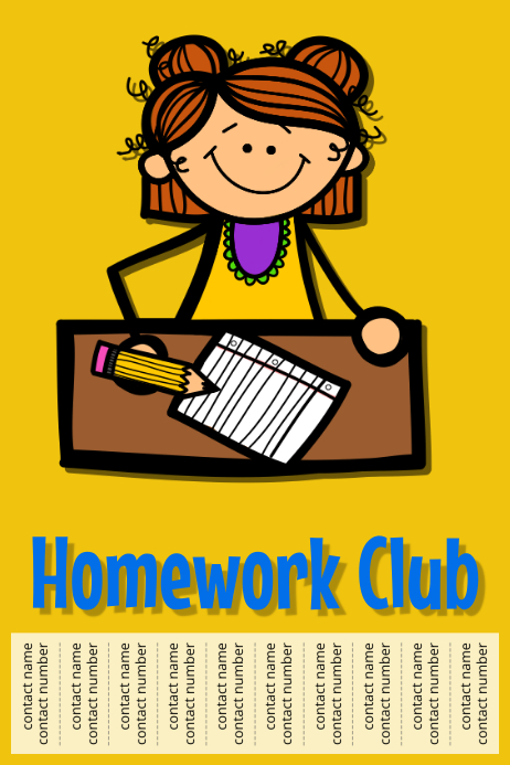 do your homework poster