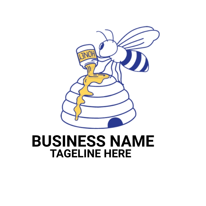 honey bee logo,queen bee,bee hive,wasp hive, template