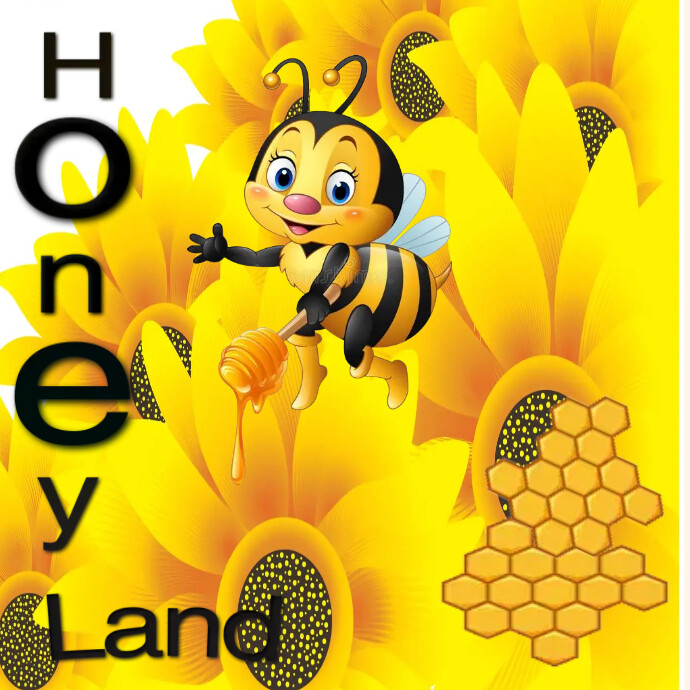 Honey land Logo template
