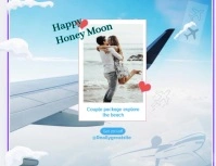 Honey moon Pamflet (Letter AS) template