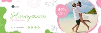 honeymoon destination ad Twitter Banner template