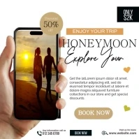 Honeymoon Explore Year Message Instagram template