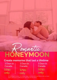 Honeymoon trip A6 template