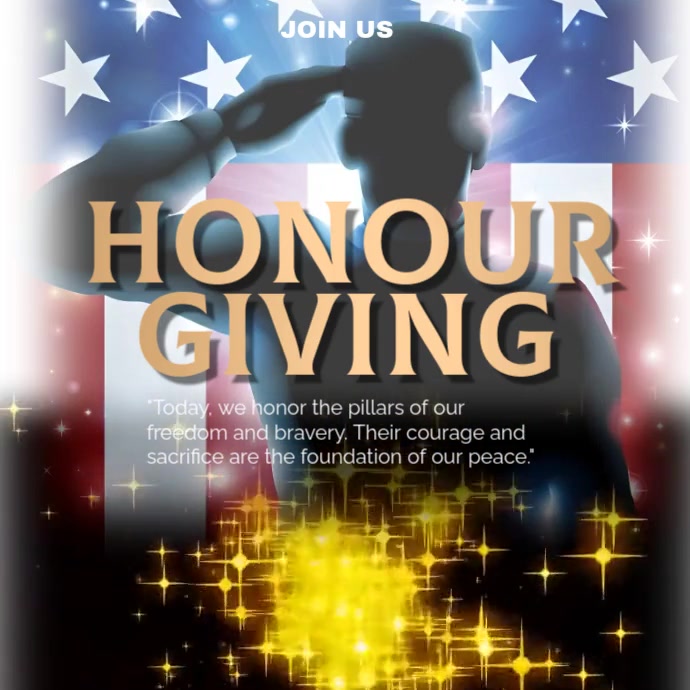 Honor giving Instagram Post template