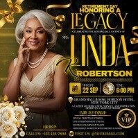 Honoring A Lifetime Of Legacy Instagram Post template