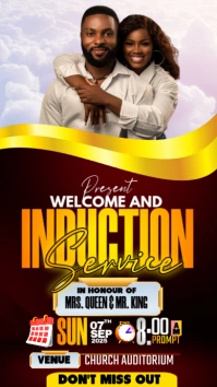 Honoring Lives Through Induction Service Instagram Story template