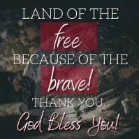 Honoring Military Families Template Square (1:1)